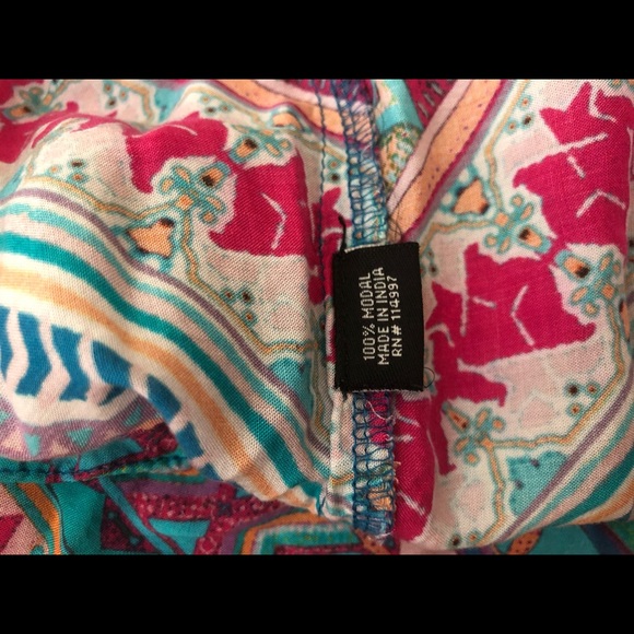 Tolani multi-colored Trinity tunic, 100% modal - Picture 9 of 11